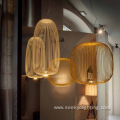 Metal Cage Chandelier Pendant Lamp for Home Use